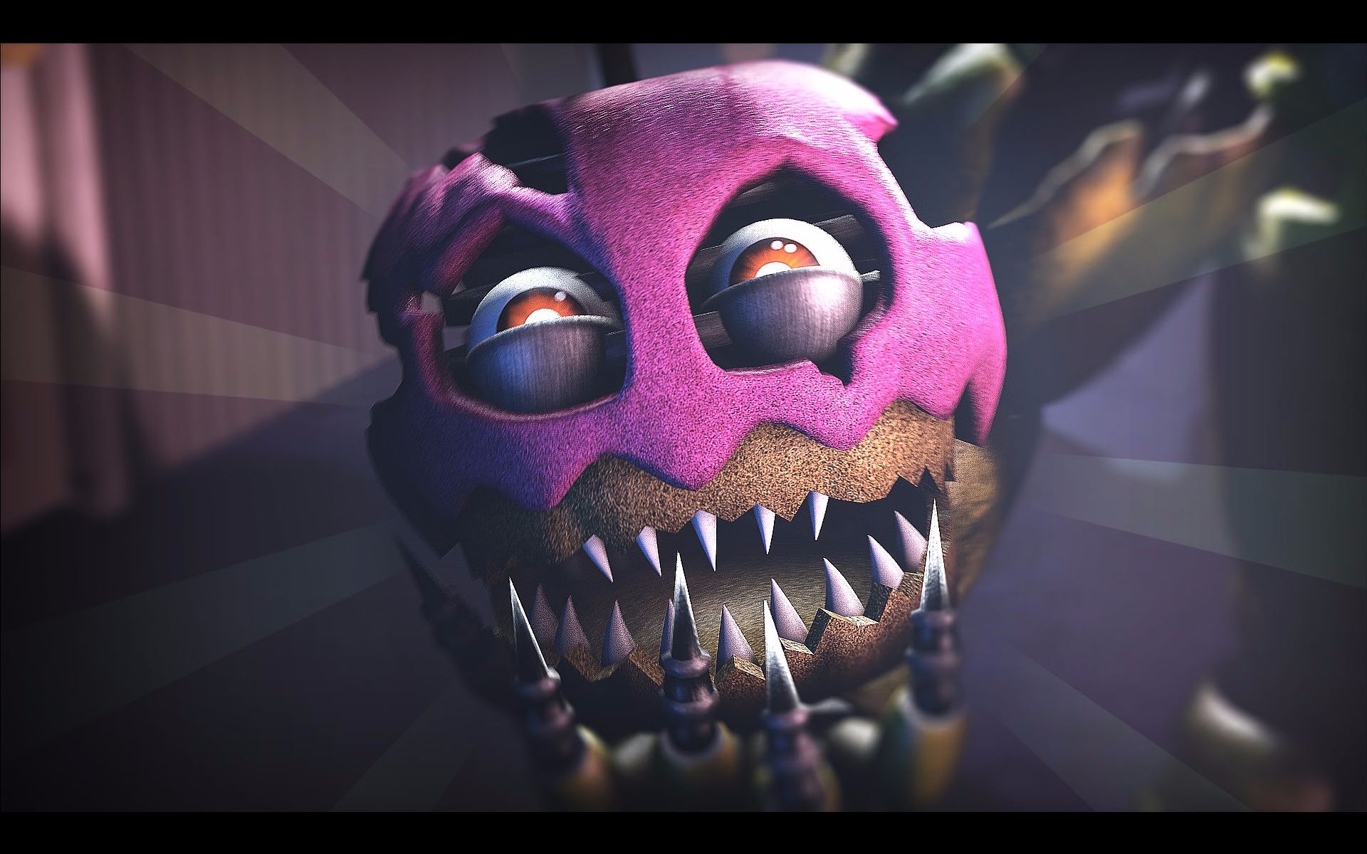 [fnaf 4 sfm] nightmare cupcake 梦魇杯糕的声音 (david near)[60fps
