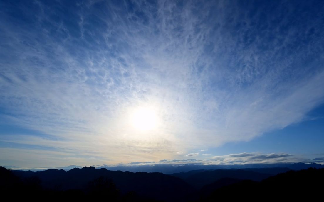 【4K超高清日本】第一视角 美丽的旧大冈村的北阿尔卑斯山和晚霞云 2023.1