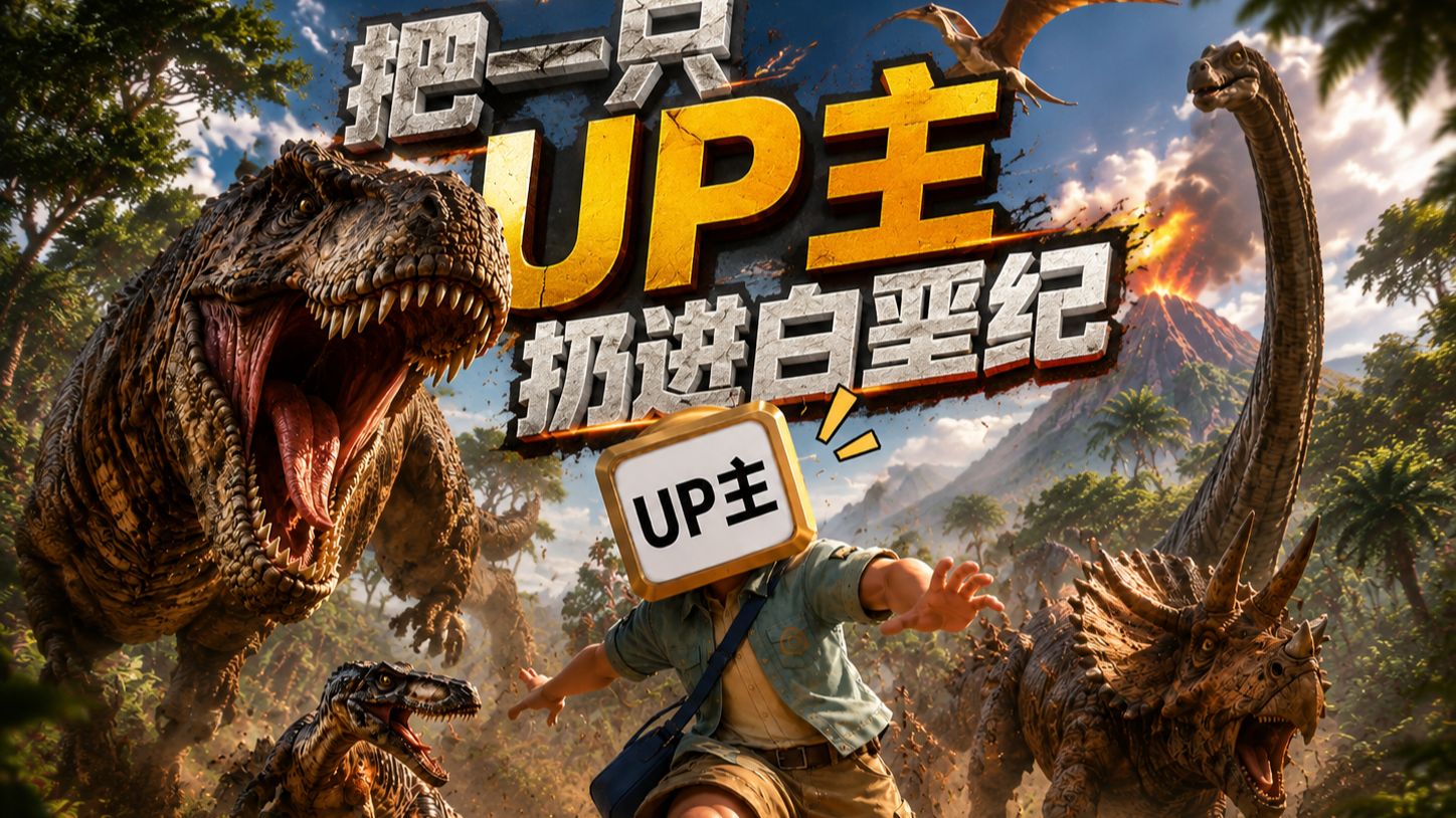 万人催更：把一只UP主扔进白垩纪……，他会不会被自己写过的植物“坑”死？