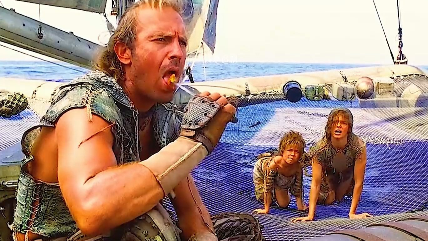 “陆地因战争全部消失，整个地球变的只剩海洋! ”《未来水世界》