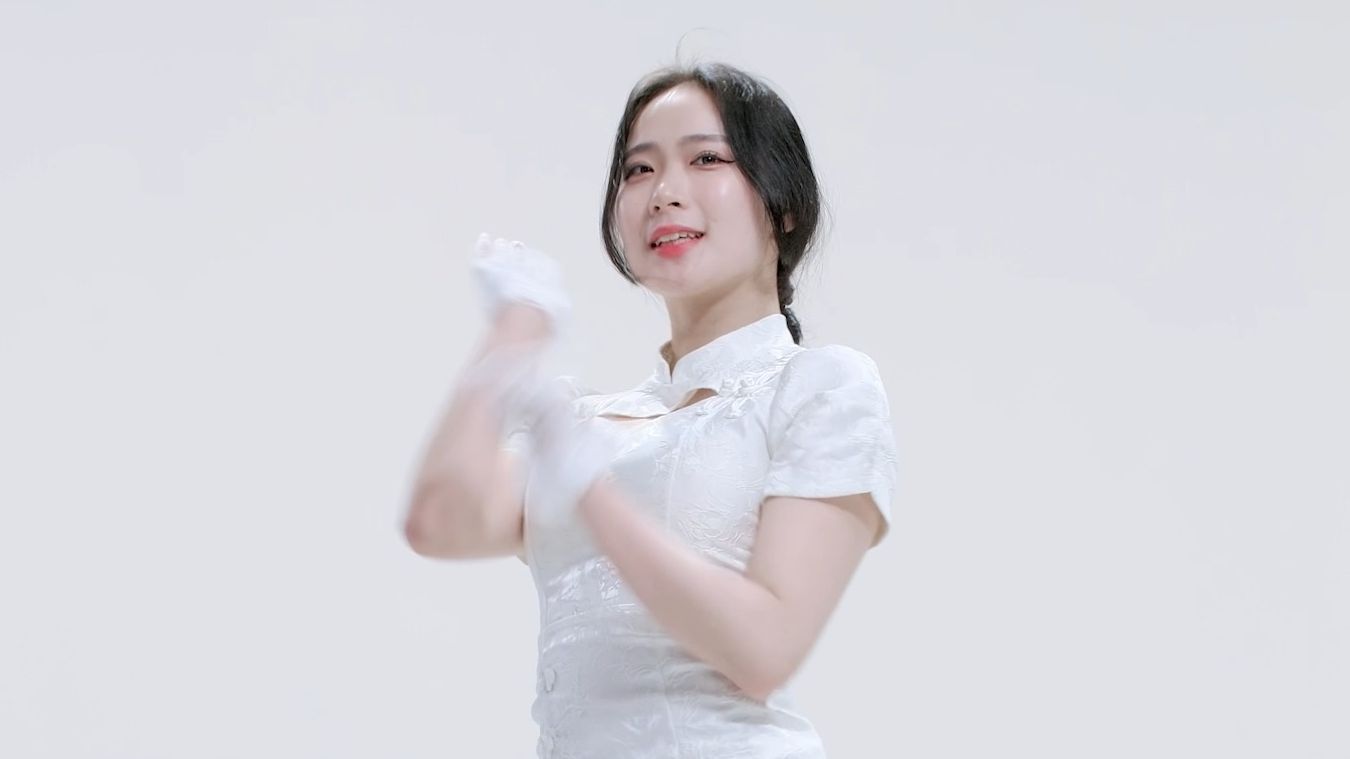 Jung In we go white cheongsam