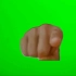 手指指人绿幕，表情包可用（抠像不易投个硬币吧）