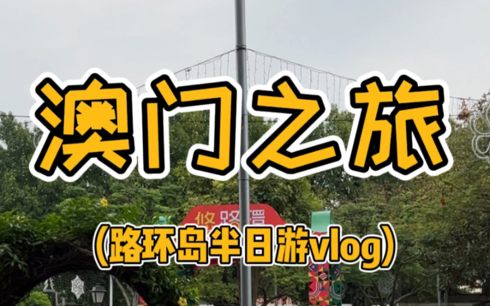 澳门路环半日游vlog