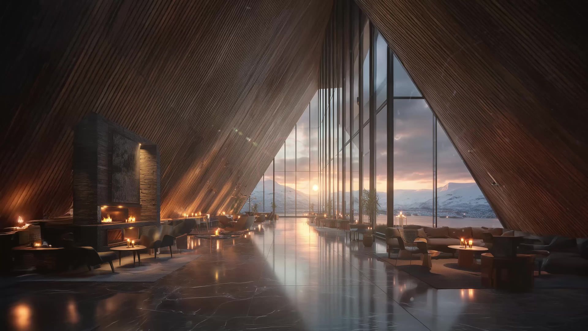 极光下的特罗姆瑟夜｜酒店大堂爵士漫旅｜北极光・老钱奢华感・深夜专注 BGM