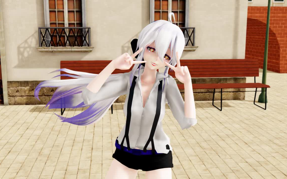 【mmd】弱音:谁以前不是个女神经啊 c哩c哩
