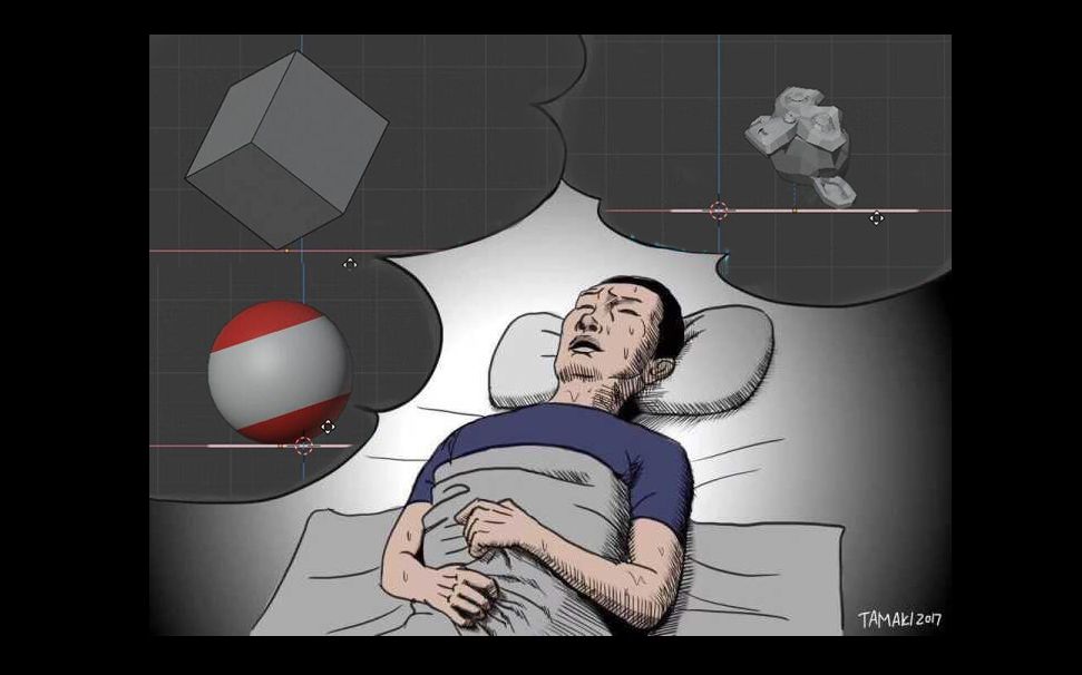 blender动画这样玩06-不规则物体滚动