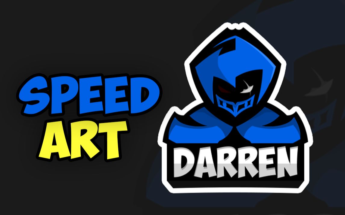 【原创】speedart mascotlogo for 达伦mxdarren