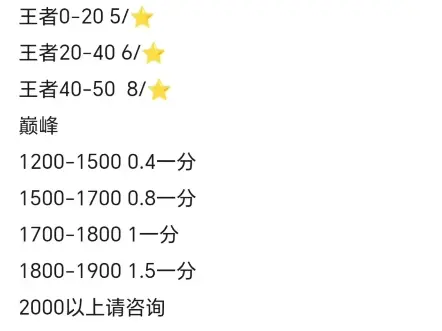 王者代练 诚信接巅峰 排位 打标 工作室有营业执照 学生出示证明可以打8折 新客户9折 欢迎下单