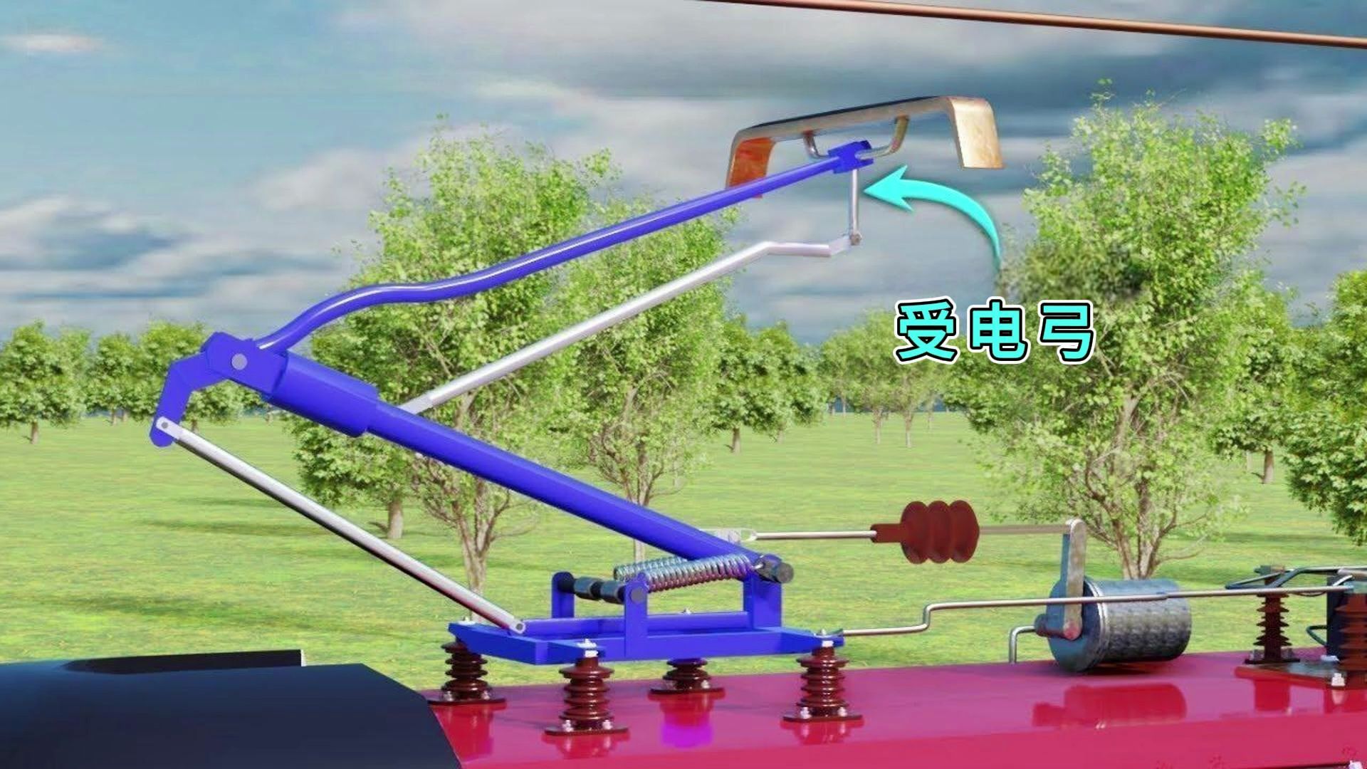 发明火车受电弓的人真是个天才啊！