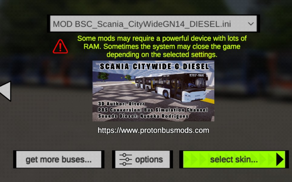 pbsu新车试玩用scaniacitywidegn14diesel加上自制路线b1玩aricanduva