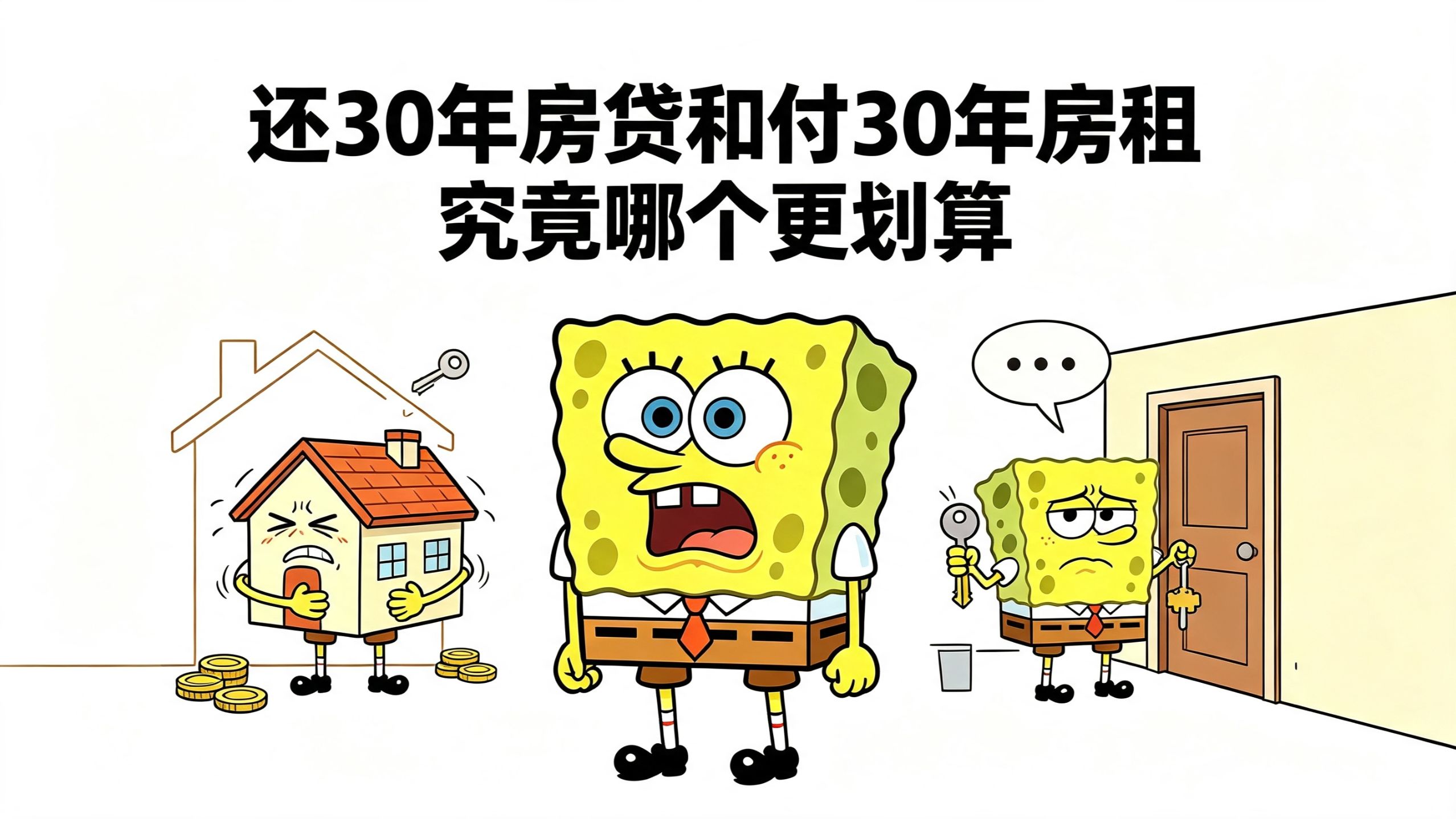 还30年房贷和付30年房租，究竟哪个更划算？
