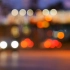 E38 城市夜晚灯火辉煌朦胧灯光光晕夜色交通车流实拍视频素材
