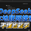 解锁联网搜索， 本地DeepSeek拓展功能，他不知道的也能让他搜索知道