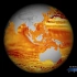 卫星拍摄到27年来海平面上升的动画