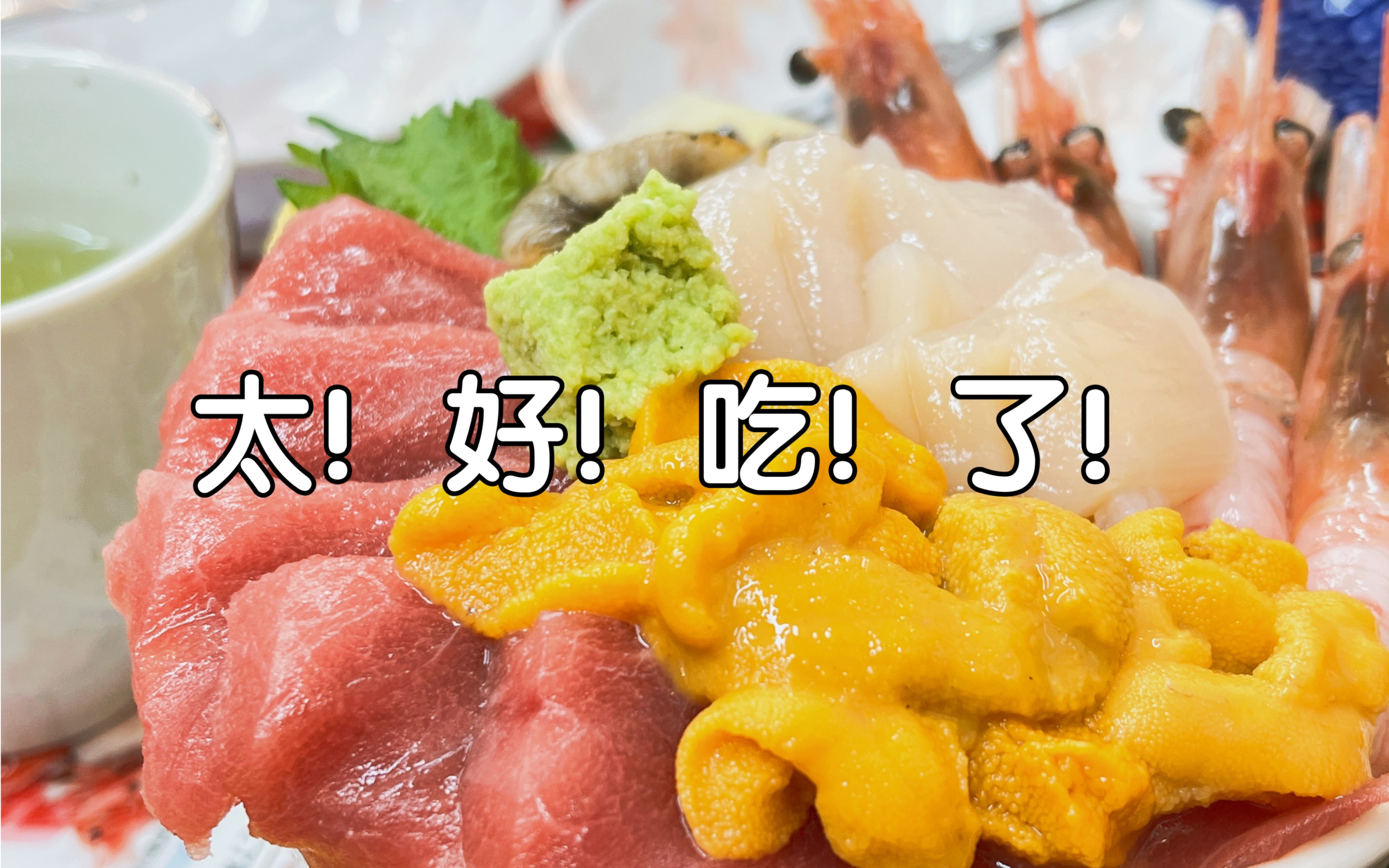 北海道这一碗海鲜盖饭！直接治好了我的生食恐惧症！！
