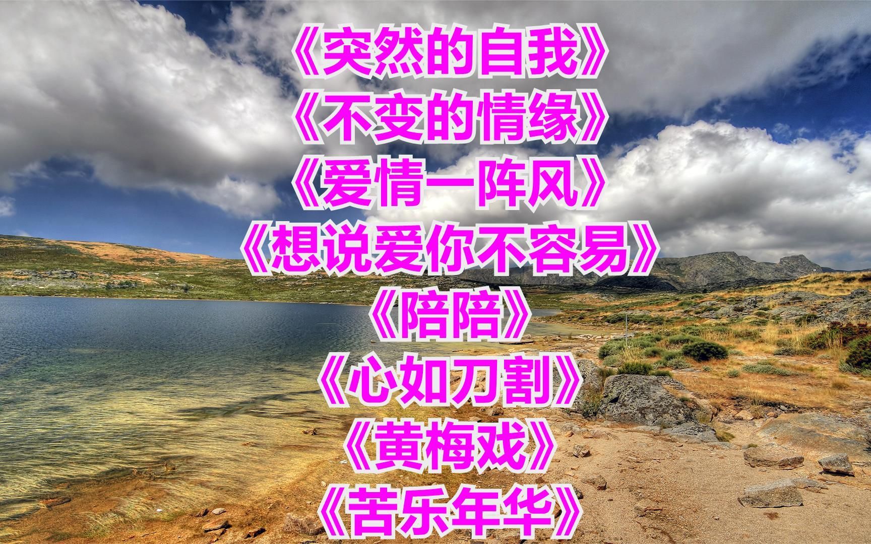 {突然的自我{不变的情缘{爱情一阵风{想说爱你不容易}