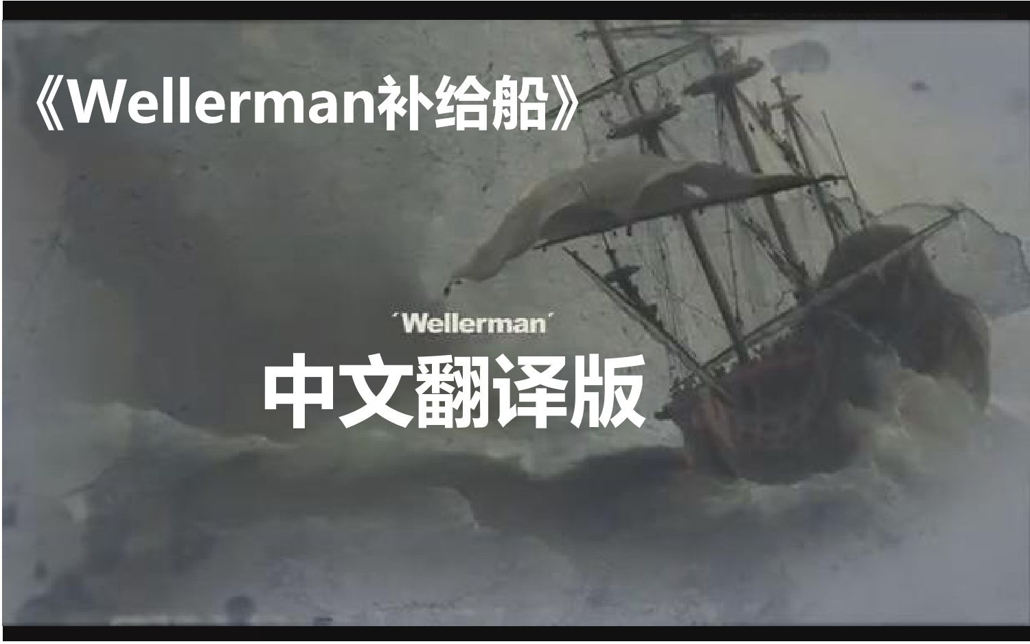 [中文翻译] Wellerman 中文押韵版你不可能听过！