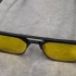三件套纯钛眼镜，双梁帅气，可配近视，墨镜片和黄色增亮墨镜片，一镜多用