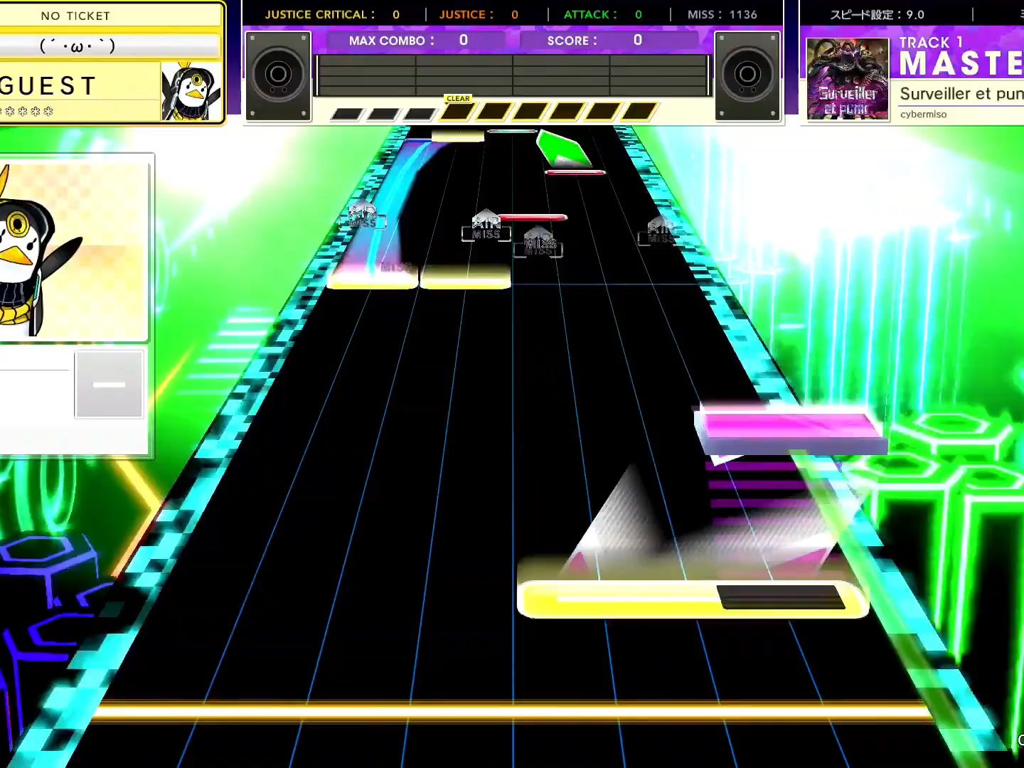 【CHUNITHM/中二节奏】谱面确认 Surveiller et punir [MASTER 15] (流速9.0)