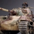 田宫 1/35 虎王坦克模型 细节改造、刮痕处理及旧化