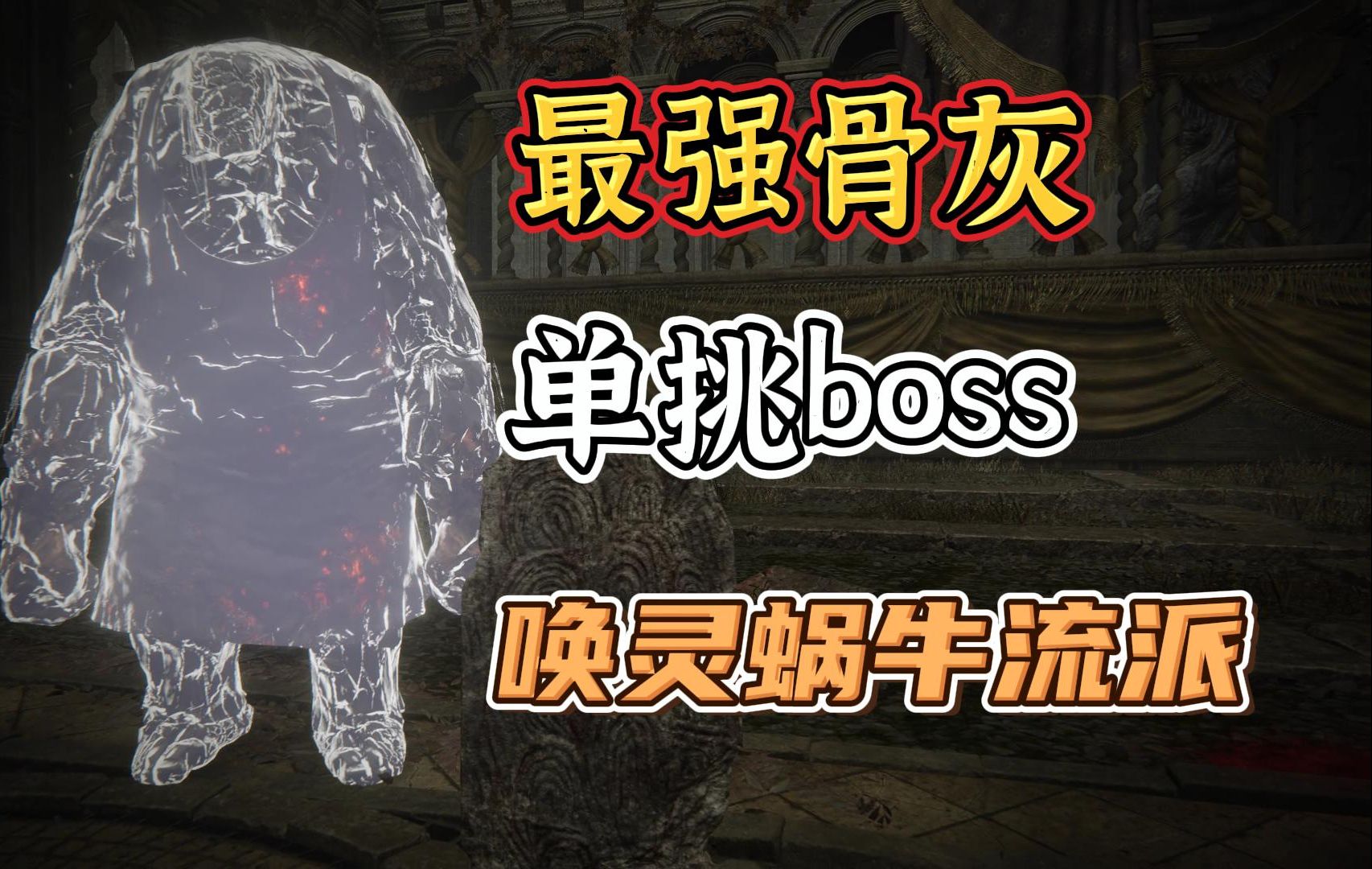 dlc最硬最能拉仇恨的骨灰 只需治疗回血即可击败boss