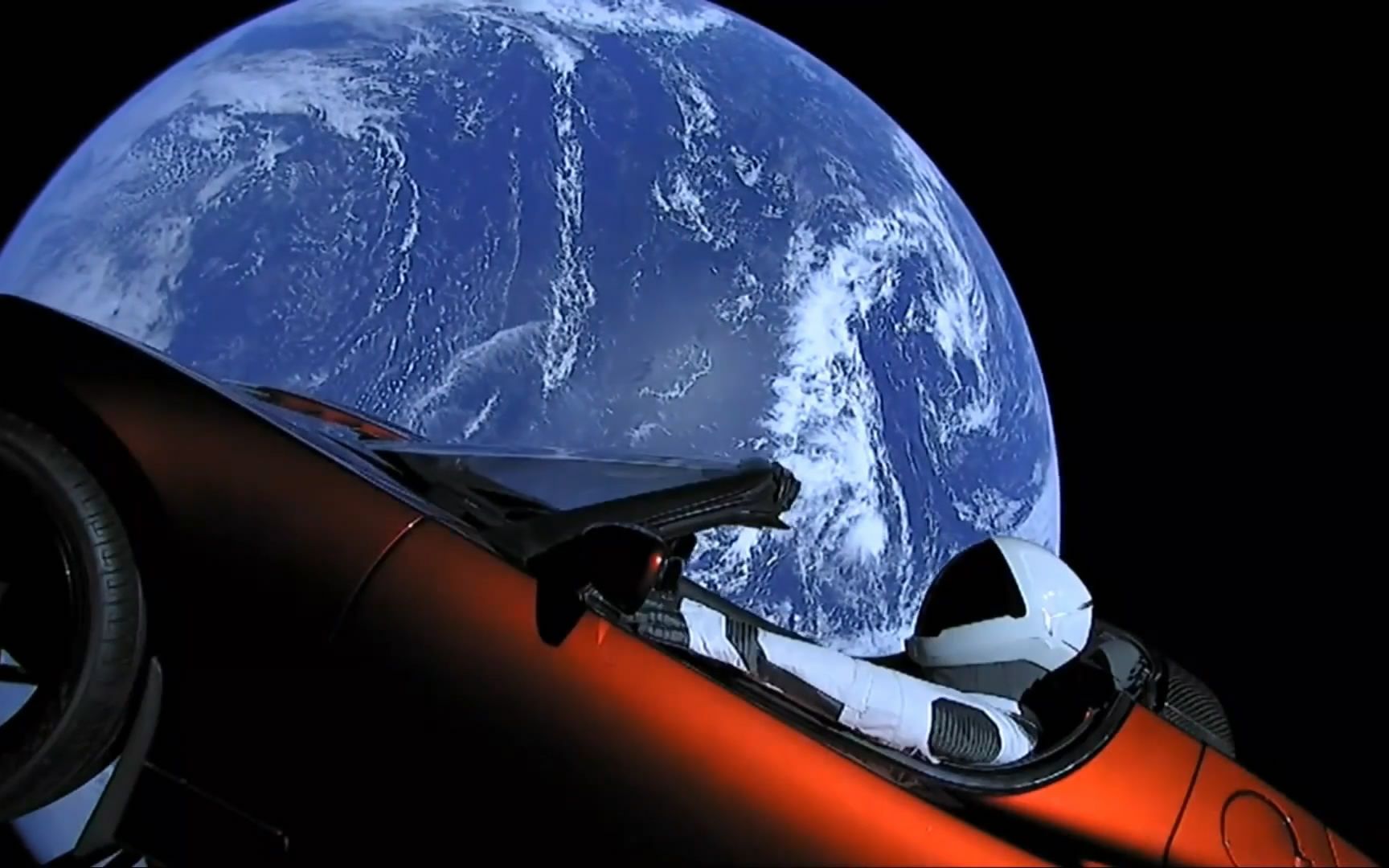 【SpaceX】特斯拉跑车在宇宙中播放Space Oddity