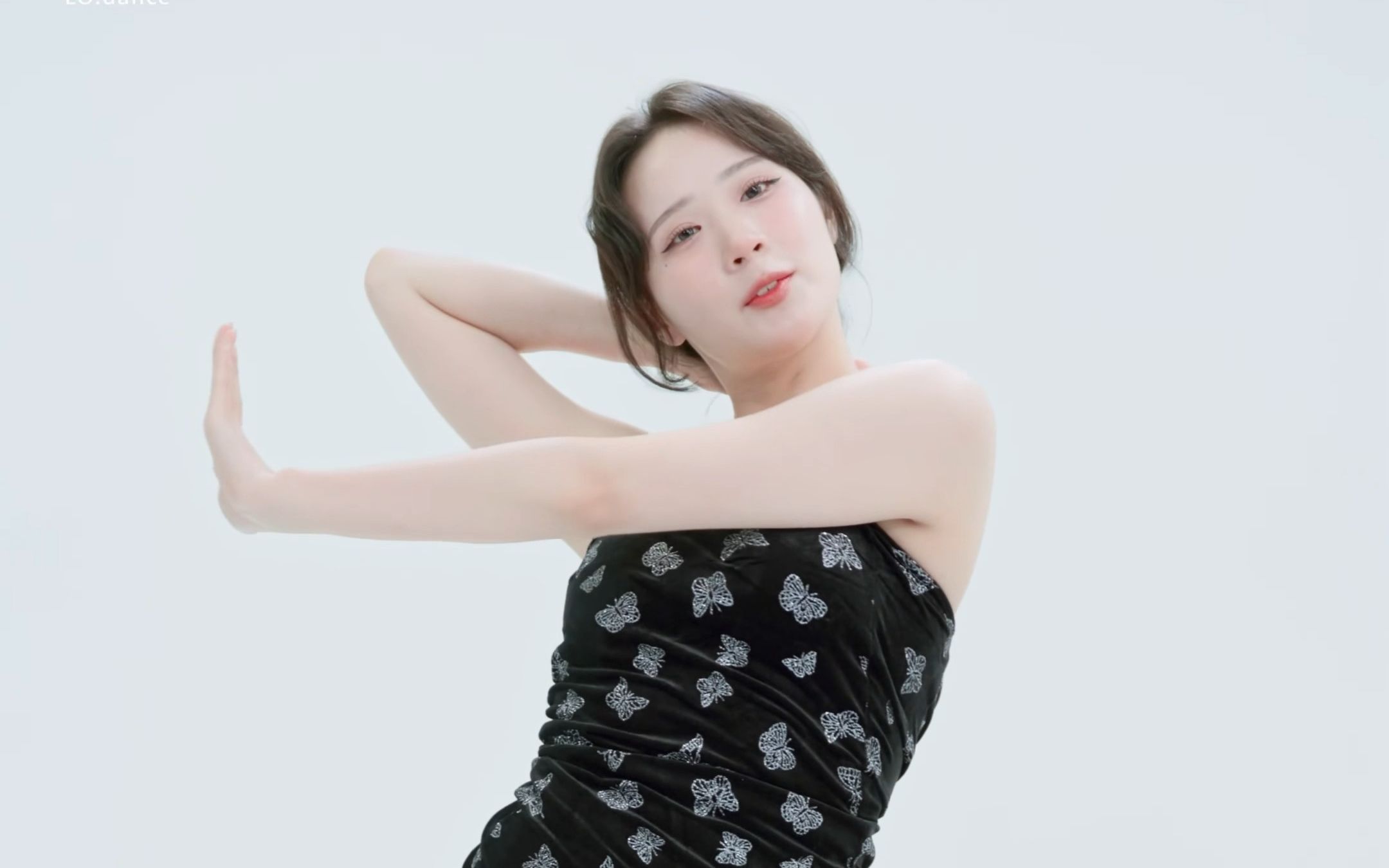 Jung In, Feel Special, black floral dress