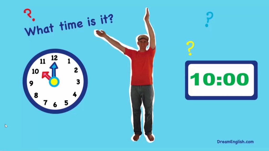 时间英语儿歌-What time is it?