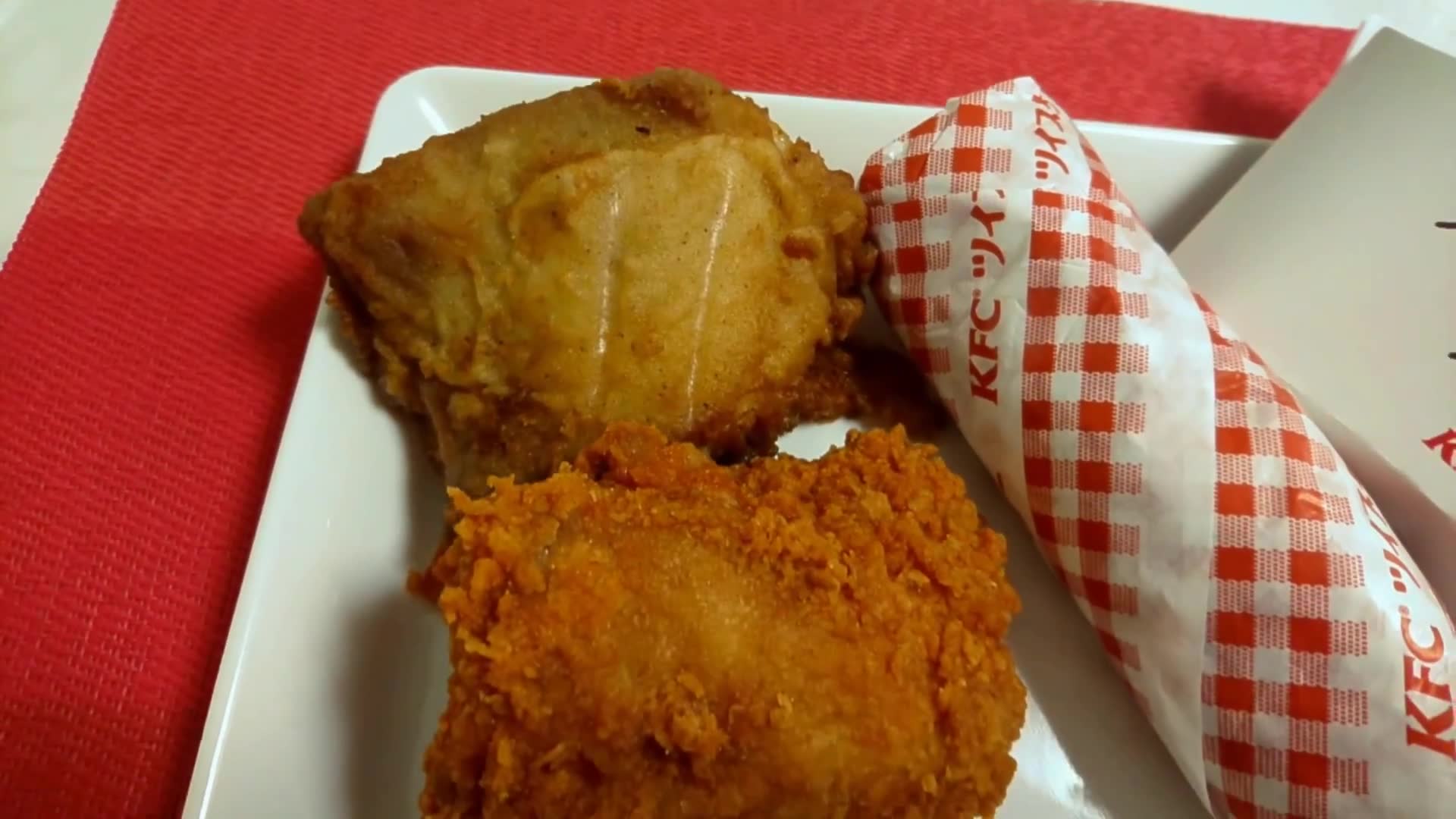 asmr咀嚼音无人声吃吃kfc炸鸡鸡肉手抓卷炸土豆