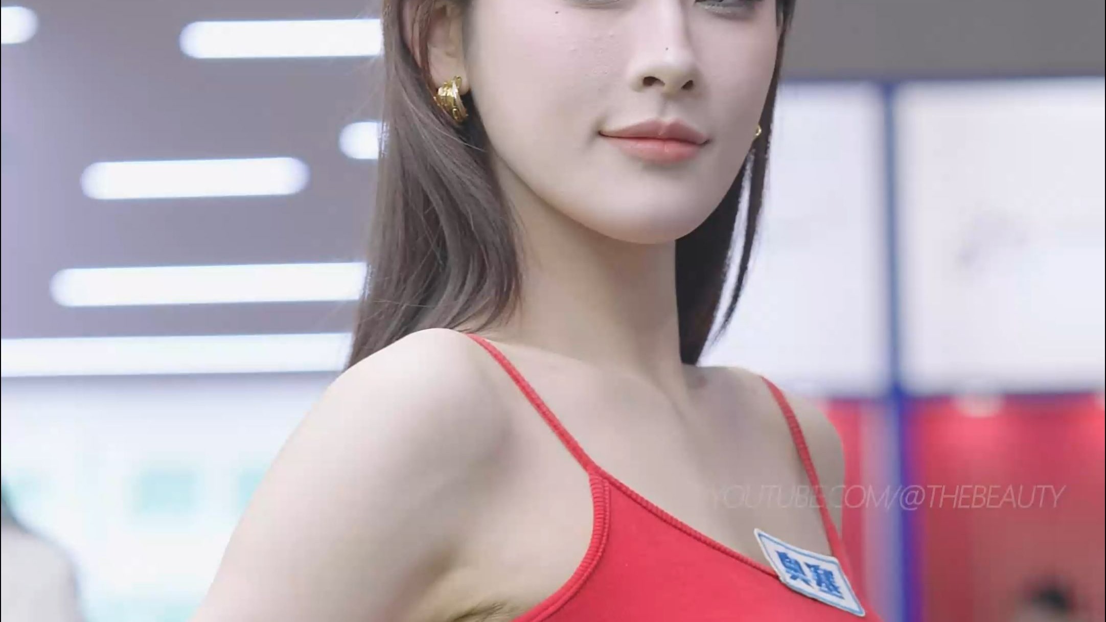 2025廣州檯球展 網紅車模 #雨桐 Sexy Chinese Model #미니스커트 #beautyleg 30 #美人