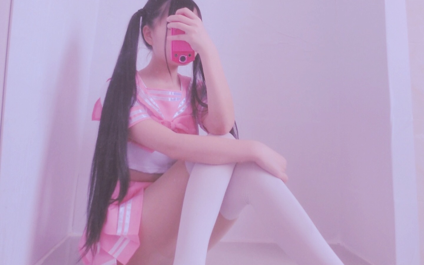 萌白酱 学生制服(粉_哔哩哔哩_bilibili