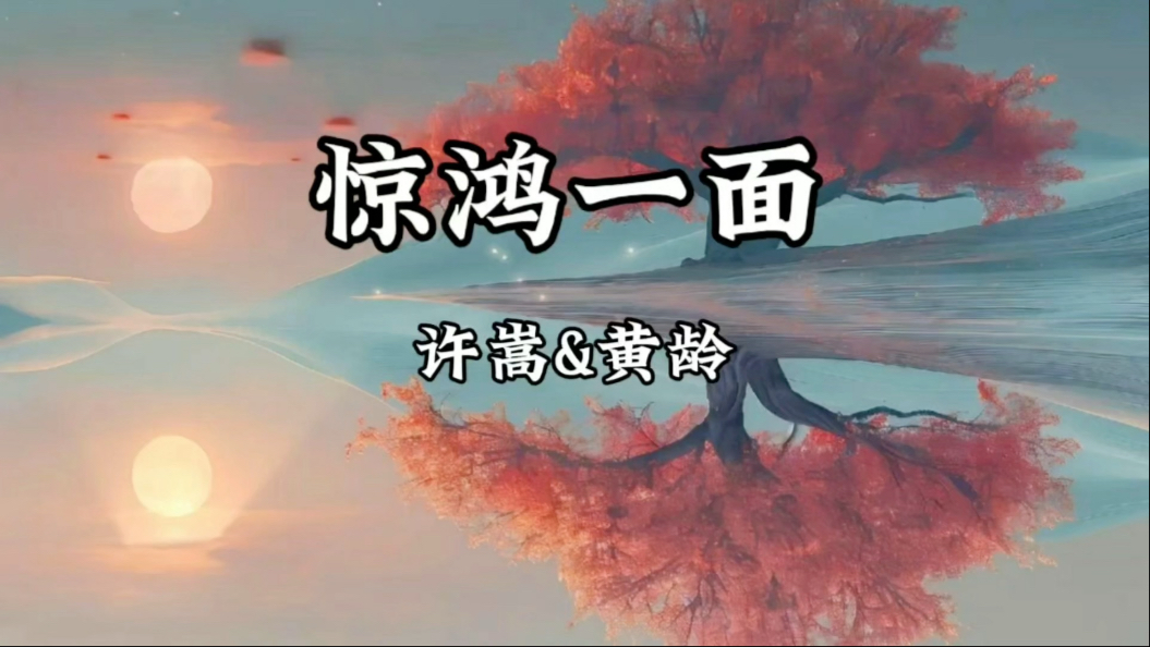 【单曲循环】许嵩&黄龄《惊鸿一面》「史书列豪杰 功过有几许 我今生何求 惟你」