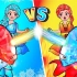剪纸动画：冰雪公主VS火焰公主，冰与火的对决，到底谁会胜利呢？
