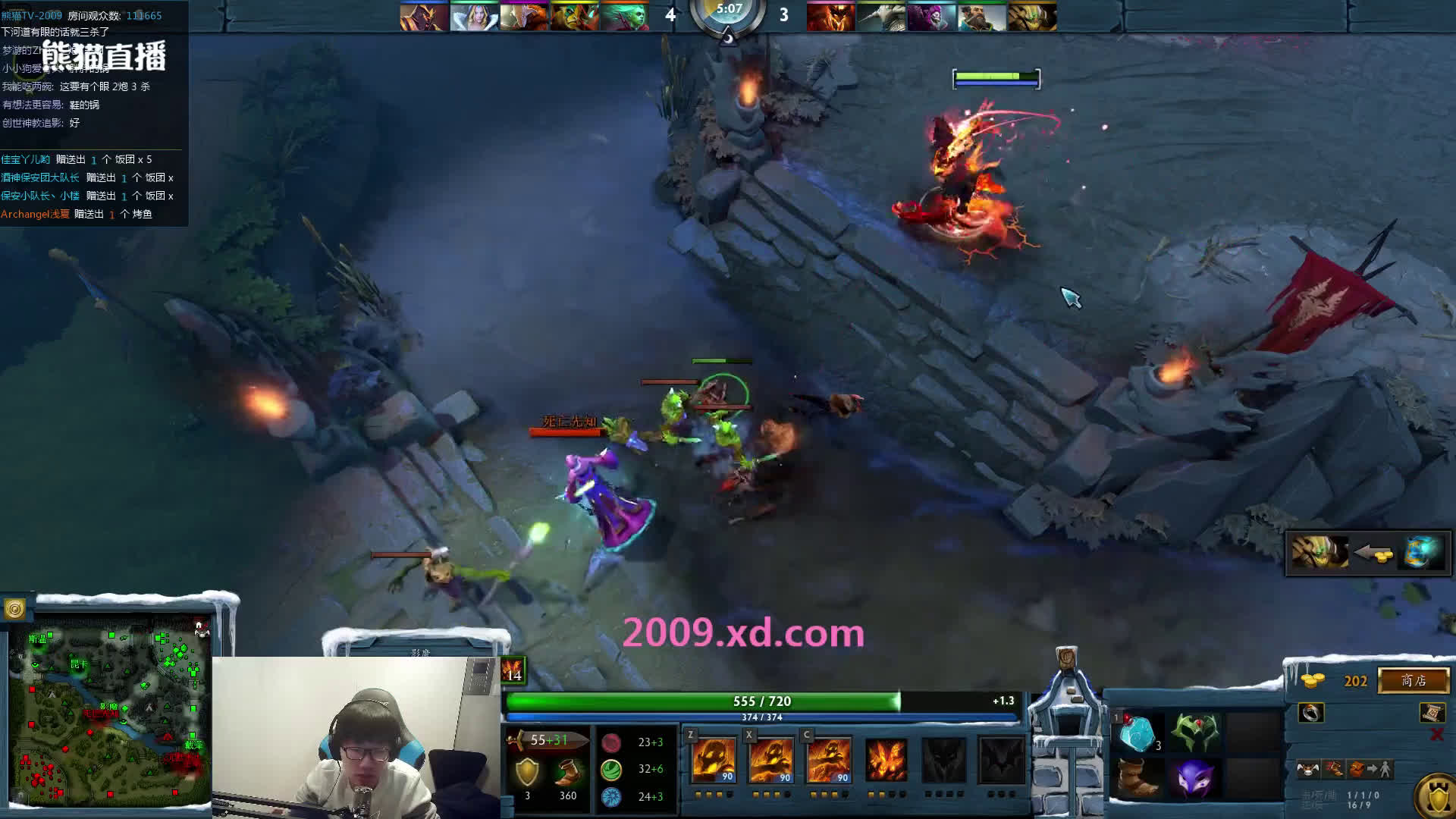 20161116酒神带双萌妹子琉璃胖胖dota2开黑之招牌影魔