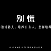 《别慌》：“为谁培养人，培养什么人，怎样培养人