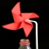 魔力科学小实验，用塑料瓶做个动力风车，一根蜡烛就能转起来！