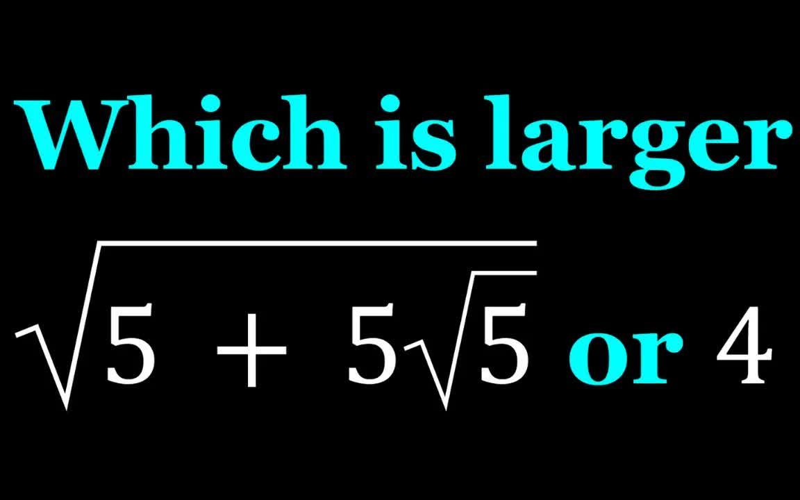 Comparing Sqrt 5 5sqrt 5 And 4 In Two Ways SQRT5 5SQRT5 4 comparing-sqrt-5-5sqrt-5-and-4-in-two-ways-sqrt5-5sqrt5-4
