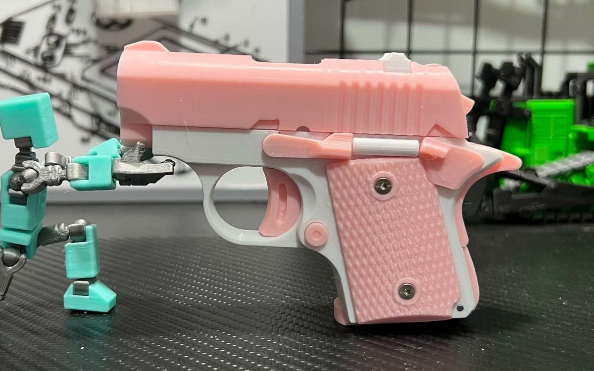 3D打印mini M9111玩具手枪 萝卜枪 萝卜刀 可惜没有完整模型图纸！！