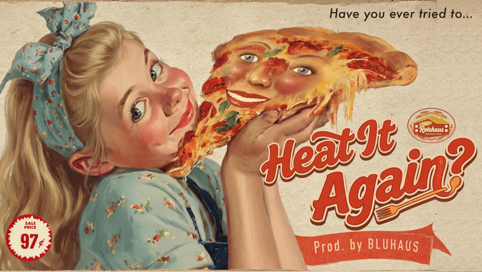 如果以披萨的视角展开这个世界会是什么样？“Heat It Again”再热一次【B站AI创作大赛-开放赛道】