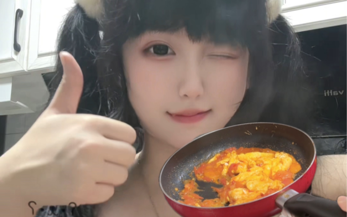 The world's best scrambled eggs with tomatoes!!!! Cooking Genius Balls Lord Tum Tum Tum Debut ！！！！