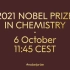【4K 60FPS】 2021年诺贝尔奖化学奖颁奖典礼