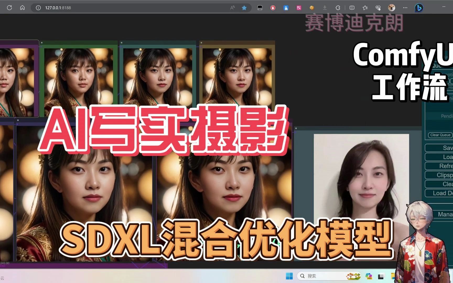 AI写真肖像摄影专业工作流 超真实质感大师风格写真人像 comfyui哔哩哔哩bilibili