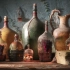 maya静帧作品 Bottles of life从建模到渲染合成全过程