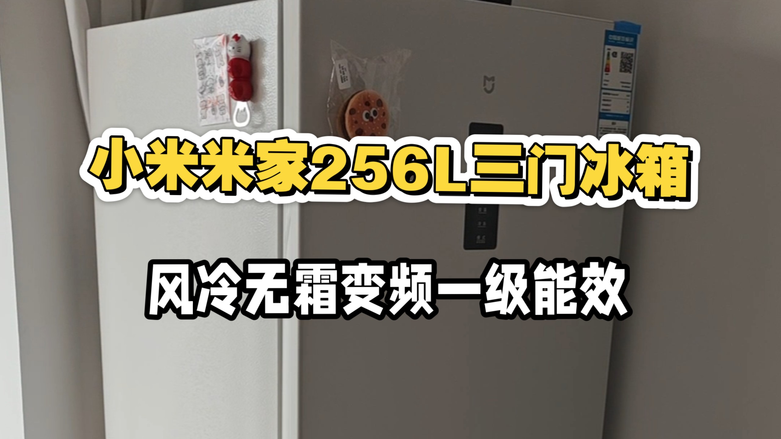 米家小米256L三门冰箱风冷无霜变频一级能效