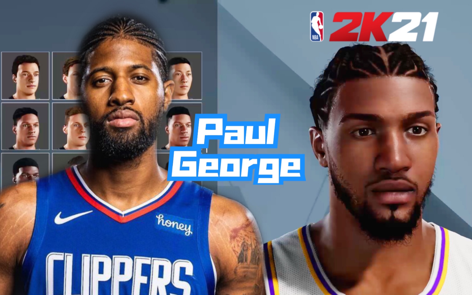 nba2k21保罗乔治捏脸数据paulgeorge