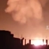 实拍以色列空袭叙利亚主要港口：港口变火海 集装箱烧毁严重