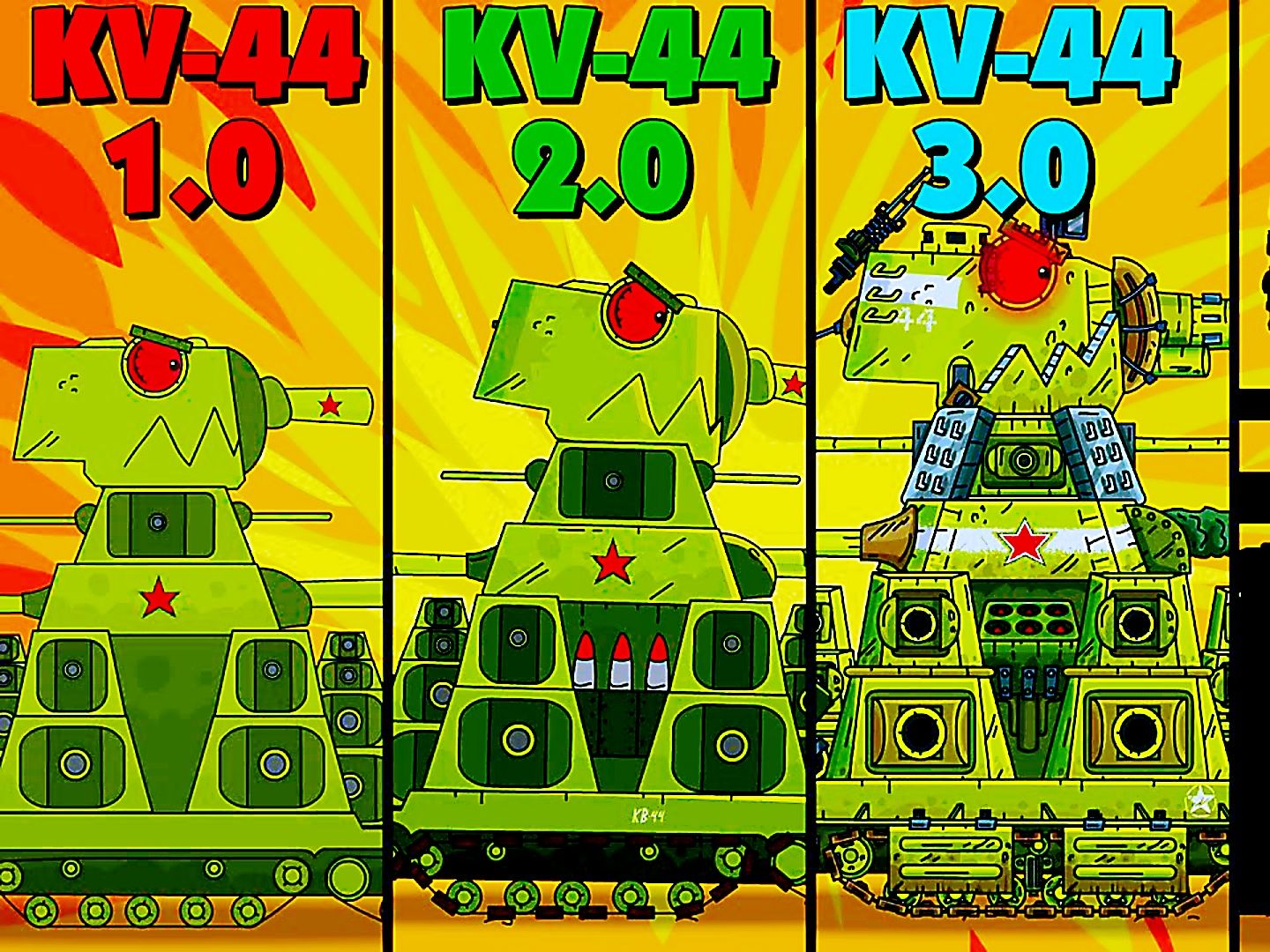 坦克世界：第101届BOSS挑战赛，KV-44从最弱到最强的进化