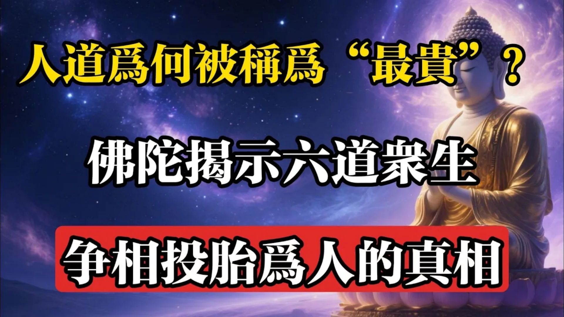 人道為何被稱為“最貴”？佛陀揭示六道眾生，爭相投胎為人的真相！#佛教 #佛法 #佛教玄學 #佛教智慧 #佛學知識 #佛學智慧 #修心修行 #佛教文化 #禪悟人生