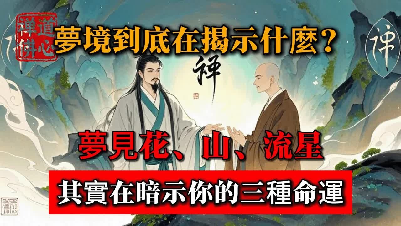 夢境到底在揭示什麼？夢見花、山、流星其實在暗示你的三種命運！ #佛教 #禪學 #禪道 #佛教故事 #佛教文化 #修心修行 #禪道佛心 #禪悟人生 #南無阿彌陀佛