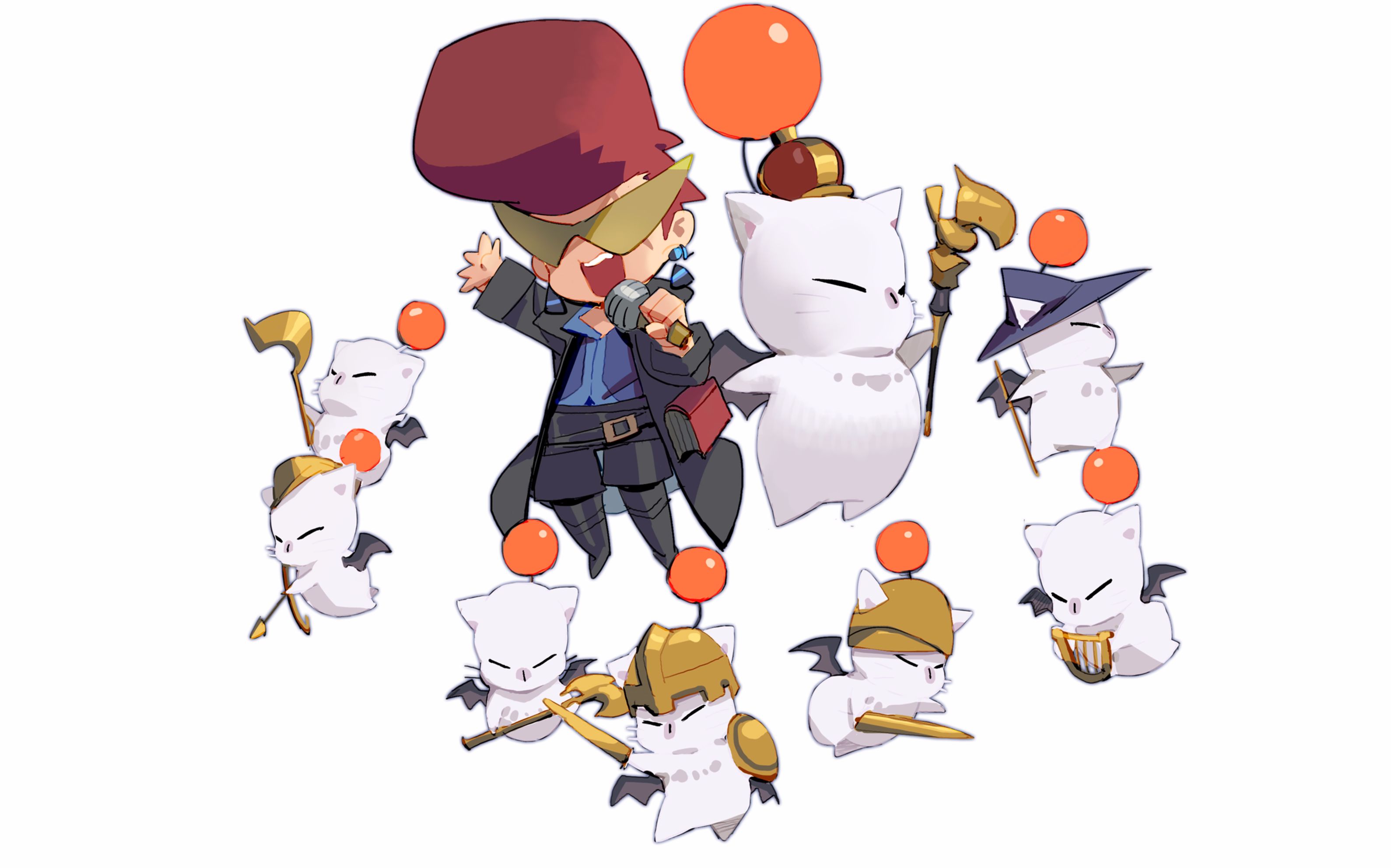 黑石稔最终幻想14莫古力贤王洗脑库啵神曲一人大合唱